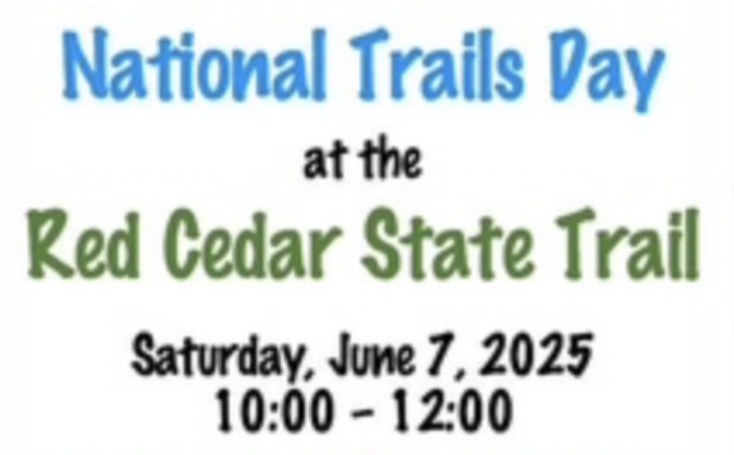 Red Cedar Trail Celebrates Nat’l Trails Day June 7